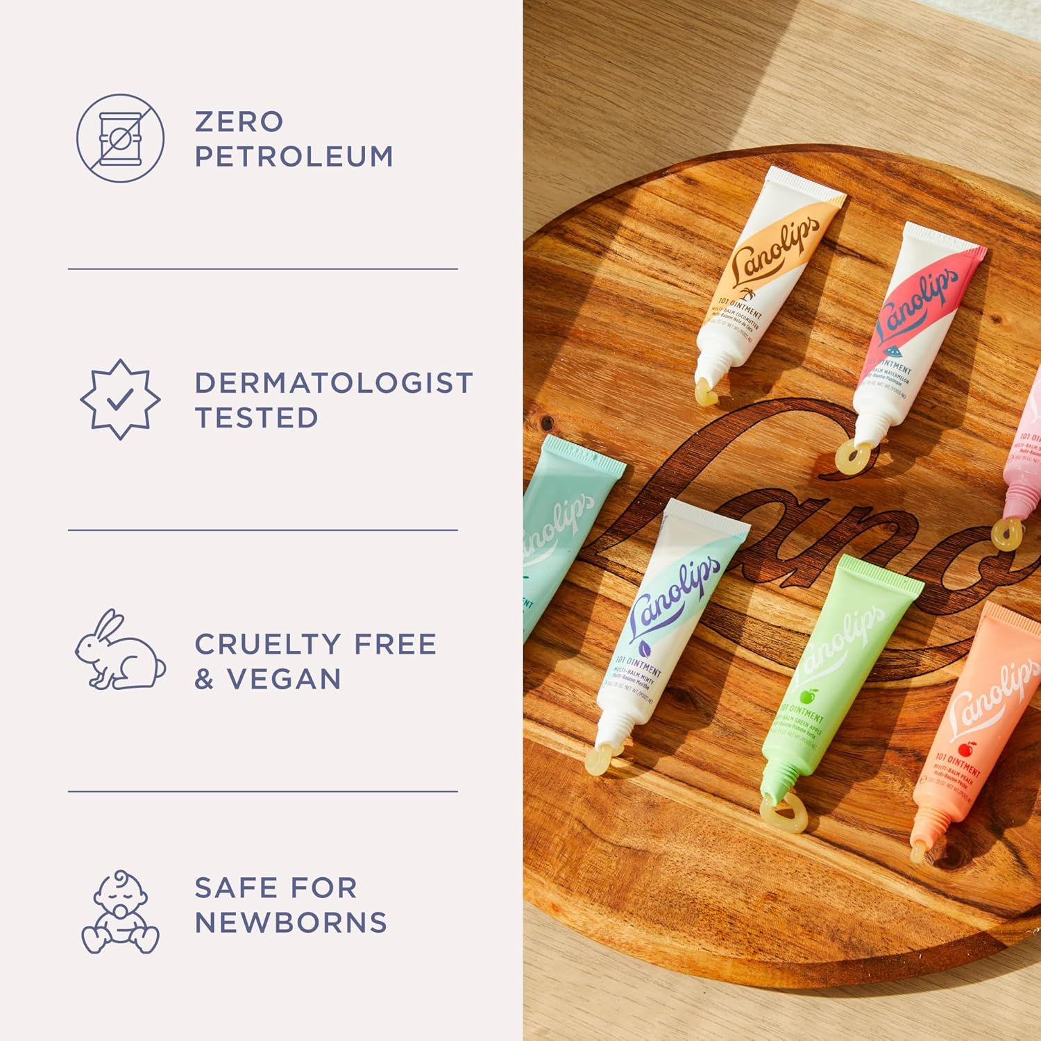 Lanolips 101 Ointment - Lanolin Lip Balm for Smooth, Hydrated & Healthy Lips - Multipurpose Lip Ointment with Lanolin Oil for Dry Lips, Cuticles & More - Coconutter (0.35 oz) - Image 6