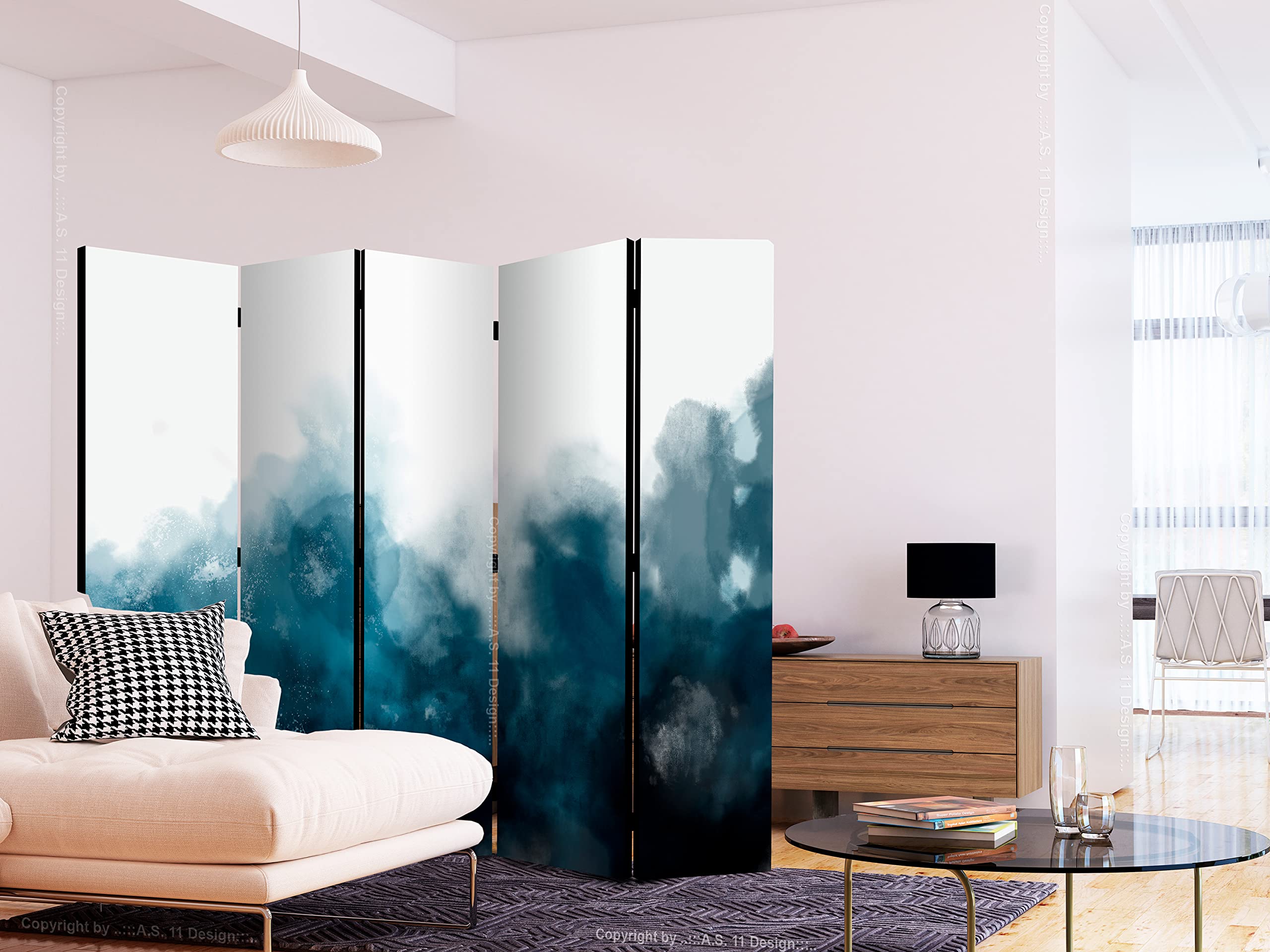 Paravento Pieghevole In Bambù 160x180 Cm - Divisorio Per Interni Elegante E Funzionale - Foto 3