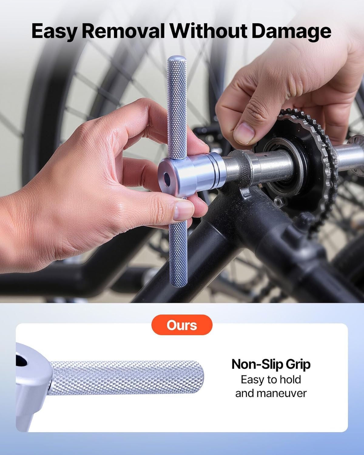 VEVOR Bicycle Bearing Press Kit, Bike for Wheels/Hub Bearing Installation with Bushings & Wrenches, Bike Soft Tail Frame Turning Point Hub Assembly Tool 25pcs
