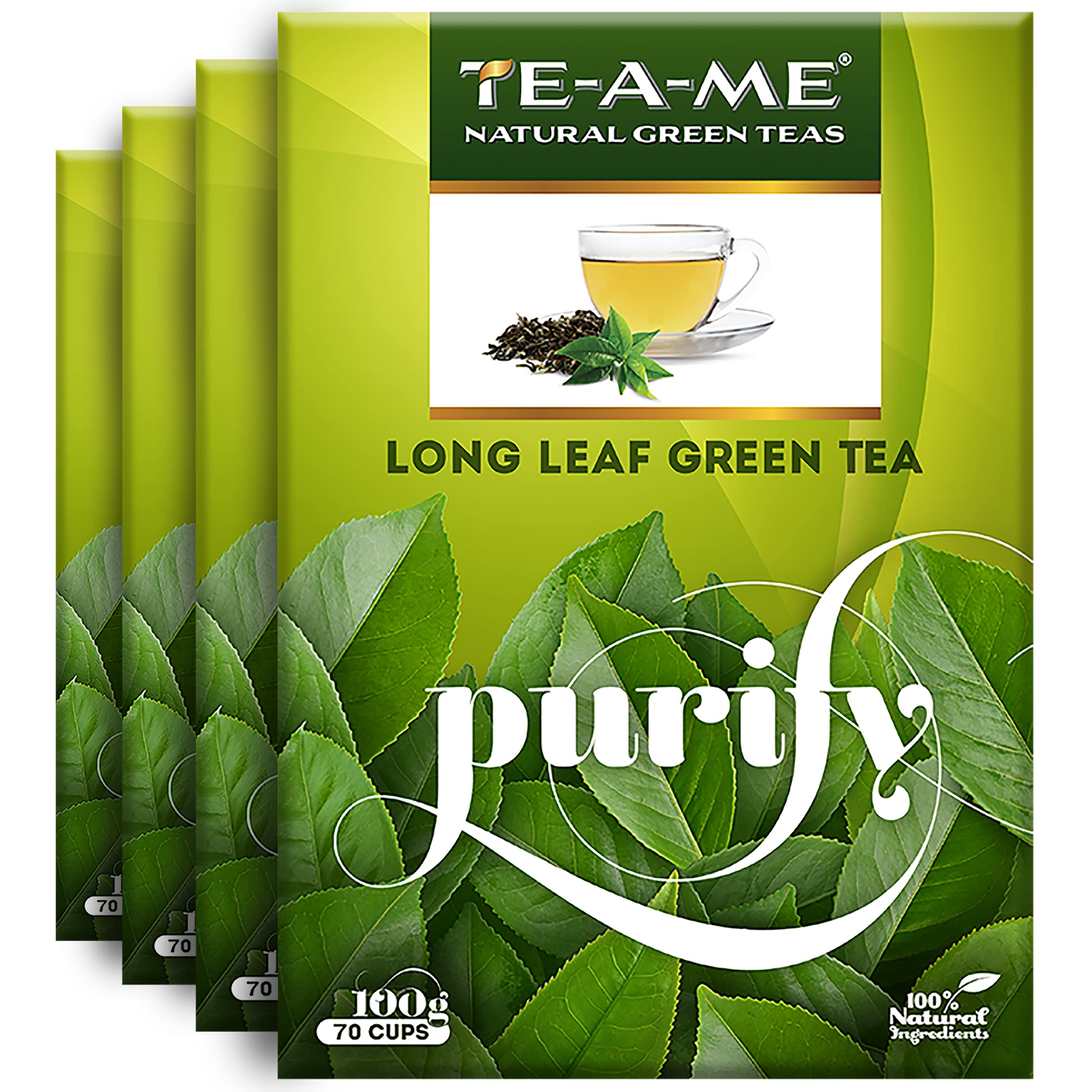 TE-A-ME Long Leaf Green Tea, 100 grams (Pack of 4) | Green Tea Leaves | Green Tea Loose | Green Tea 400 gms (B097HJJX3L) Amazon Price History, Amazon Price Tracker