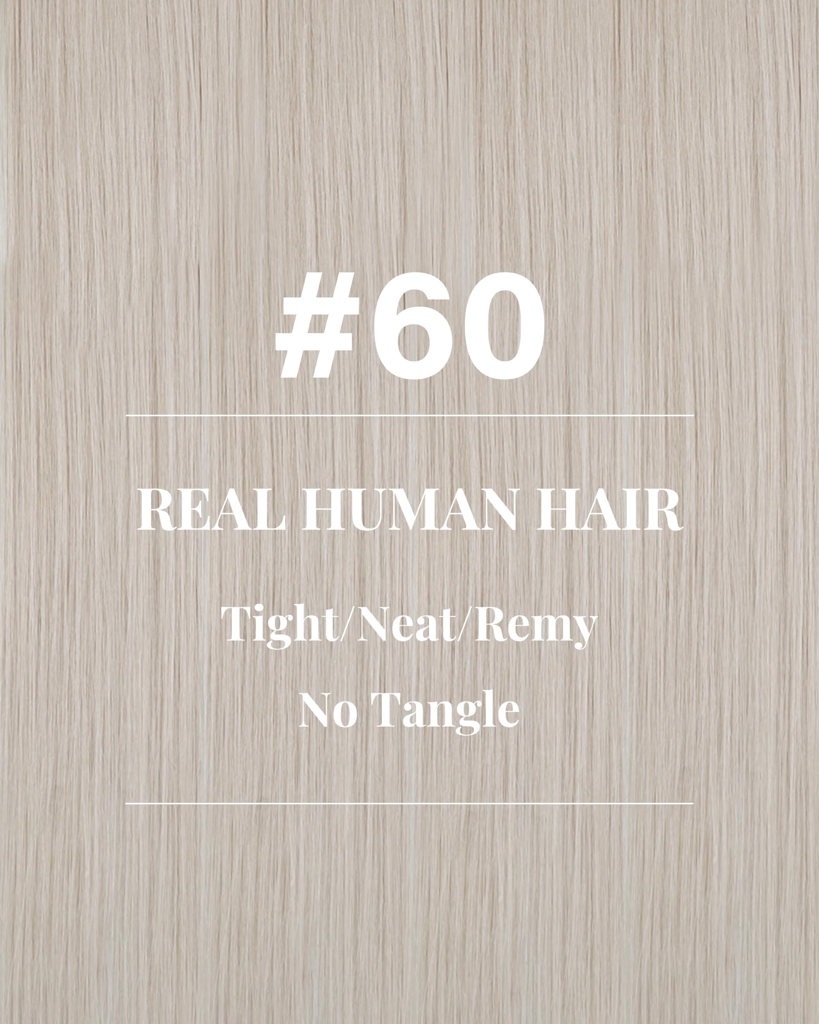 Hetto Weft Hair Extensions Real Human Hair Platinum Blonde 22 Inch 100g - Image 3