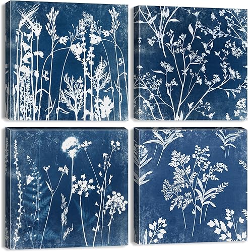 Miniatura 17 de Decoración de Pared Rosa Dormitorio Arte de Pared Cuadros de Flores Rosas Obra de Arte 12x12 Retro Gris Amor Floral Parejas Lienzos Impresos Pintura