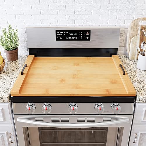 Miniatura 11 de SpaceAid Tabla de Cocina Noodle Board Cubierta para Estufa con Asas, Cubiertas Superiores para Quemadores de Gas y Estufa Eléctrica, Accesorios de