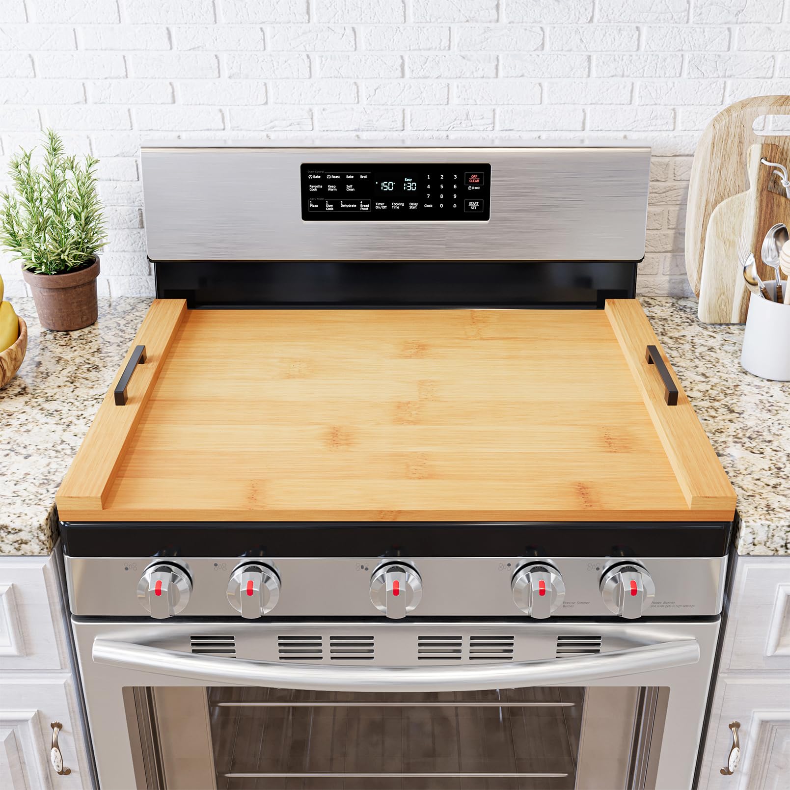 Amazon.com: SpaceAid Noodle Board Stove Kitchen Cover with Handles