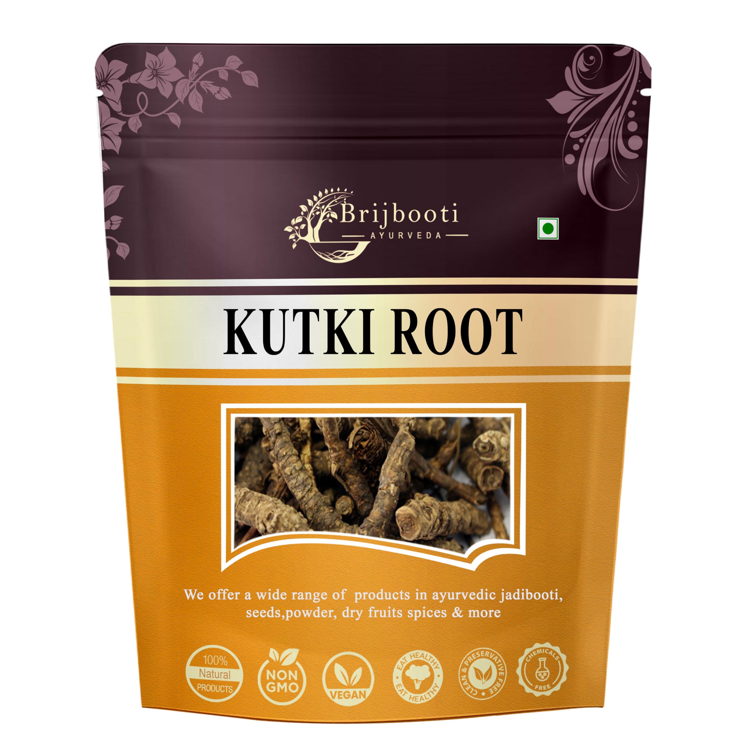 Birju Mahavir Kutki - Katuki - katuka - Picrorrhiza Kurrora Dried, 100 Gr, Natural (BMKB-26) (B079D686NL) Amazon Price History, Amazon Price Tracker