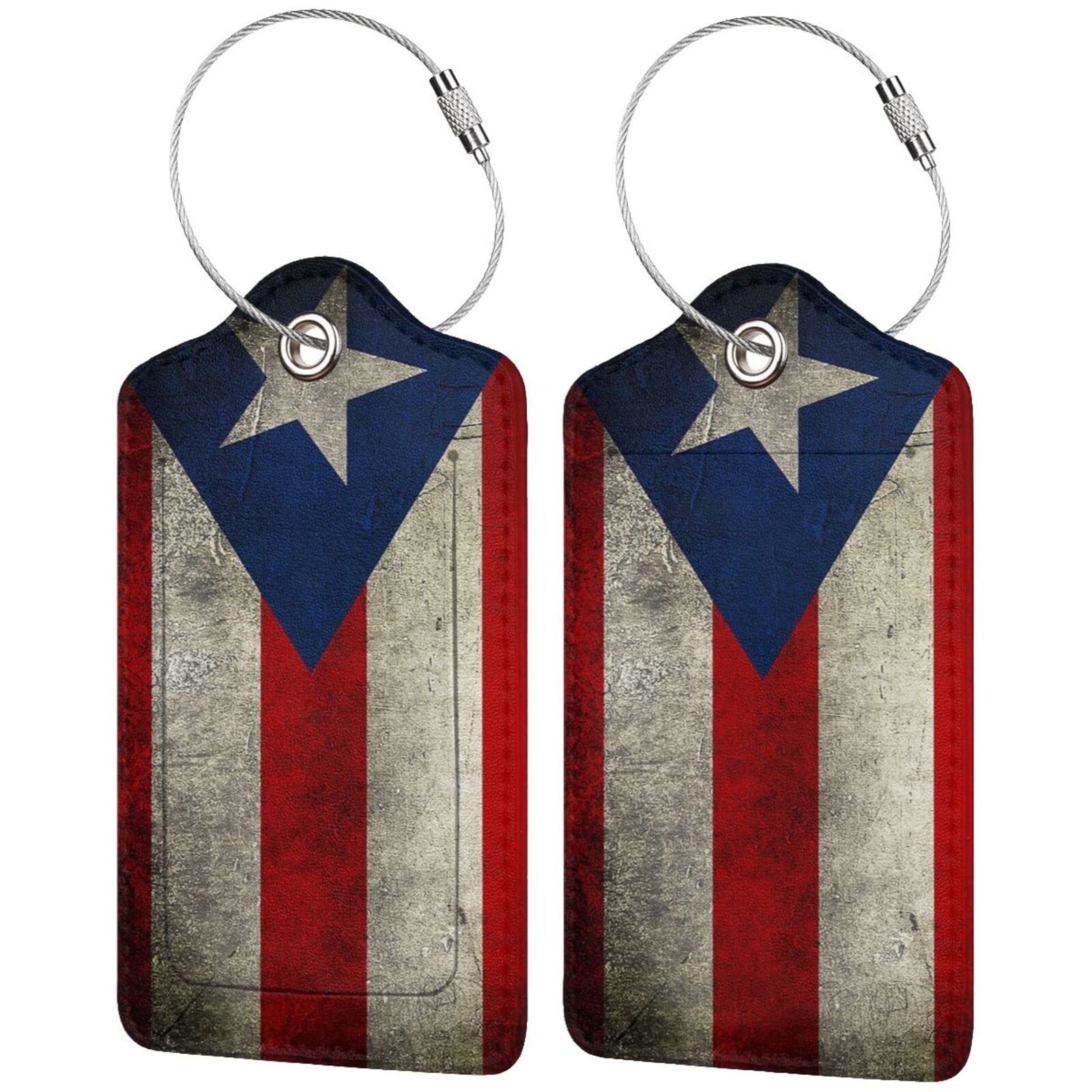 Buyidec Lot De 2 étiquettes De Bagage En Cuir Alpaga Lama