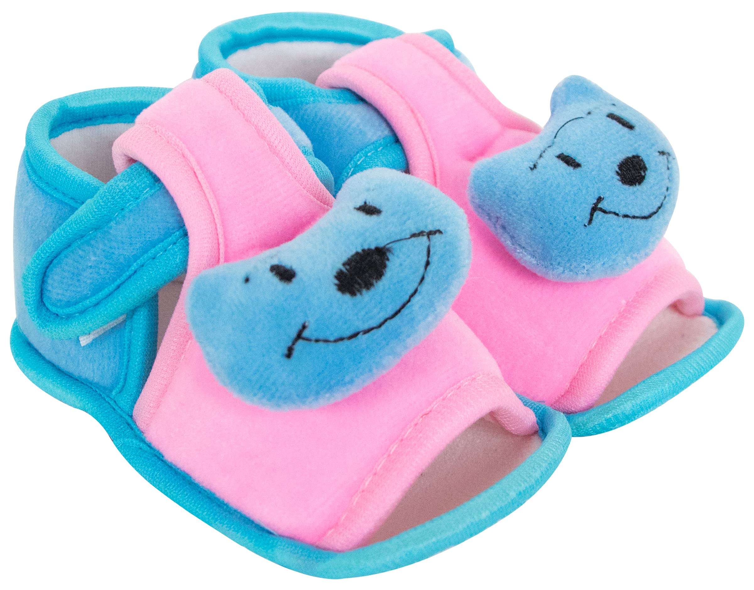 Neska Moda 12 To 18 Months Baby Boys & Girls Velvet Baby Sandal/Booties (Blue,Pink)-BT1972 (B0CC8VJMJ6) Amazon Price History, Amazon Price Tracker