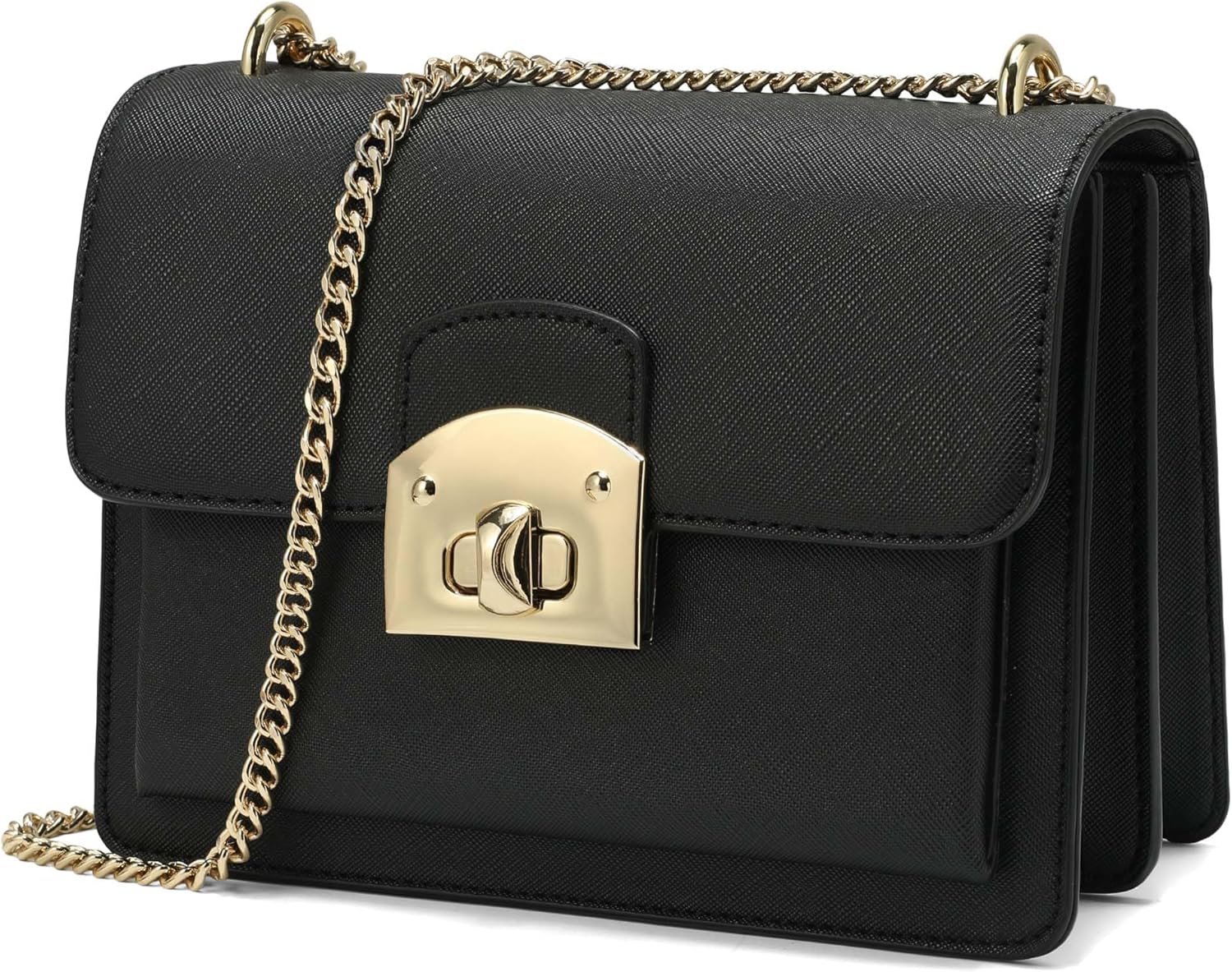 Flap Crossbody Bags for Women Leather Purse Designer Handbags Convertible Chain Shoulder Bag Small Square Bag