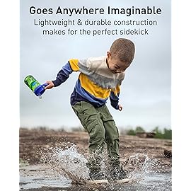 CamelBak Eddy+ Kids Bite Valve Straw Tritan Renew Water Bottle Iguanas, 14oz