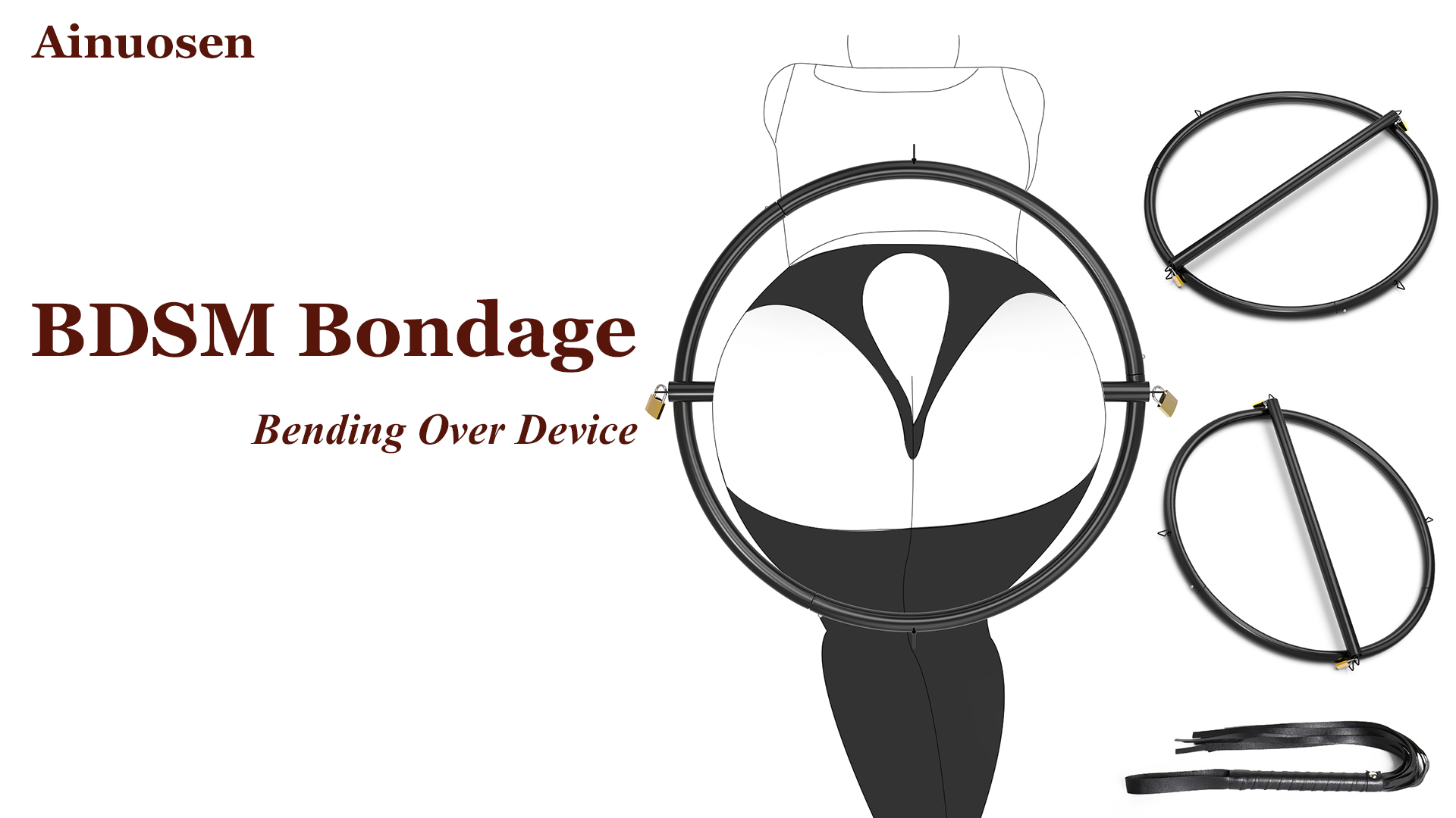 BDSM Bondage Restraints Circle Forced Bending Over Device on Amazon Live