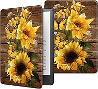Vista 17 de Funda para Kindle básico de 6 pulgadas (11.ª generación), múltiples ángulos, piel sintética, delgada, con función de encendido y apagado automático