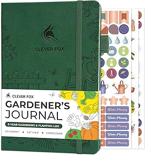 Clever Fox Gardener’s Journal – Guided Gardening Notebook to Plant Vegetables, Flowers & Herbs – 5-Year Garden Log Book for Beginners (Forest Green)