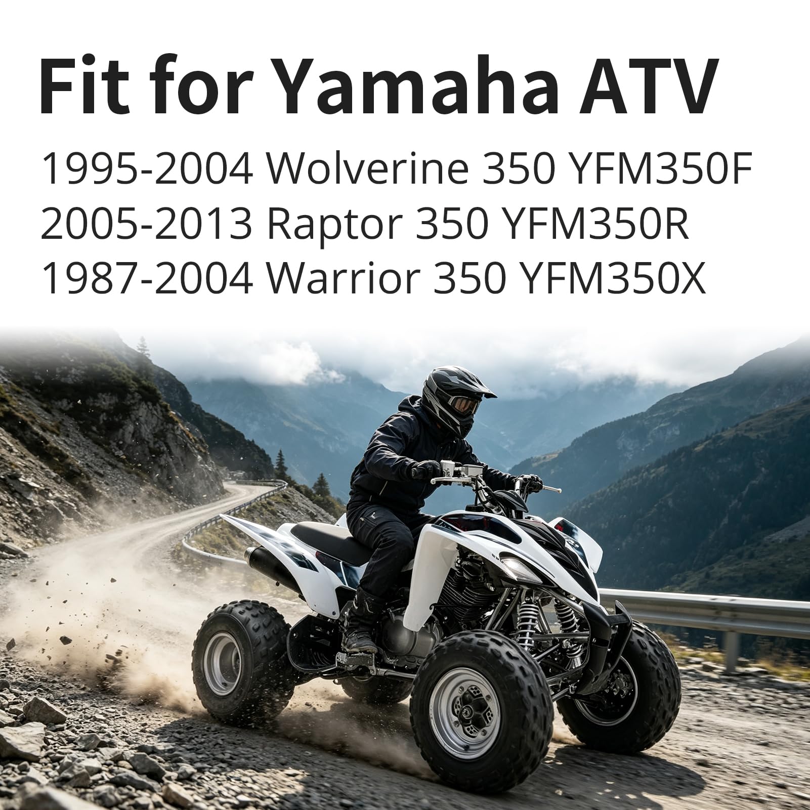 Kit filtro aria e rubinetto carburante con filtro olio adatto per Yama-ha Warrior Raptor Wolverine 350 YFM350 F X R 1987-2013 1UY-14451-00-00