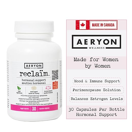 Reclaim by Aeryon Wellness | Hormone Balance Supplements for Women | PMS Relief Supplement | Supports Healthy Estrogen Metabolism | Enhances Mood & Immune Health | 30 Capsules
