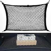 Car Trunk Net, High Elastic Cargo Net, Fixed Car Organizer for Luggage, 80 x 60 cm Extendable 180 x 120 cm Net for Trunk Liner, 4 Hooks Suitable for Most Models