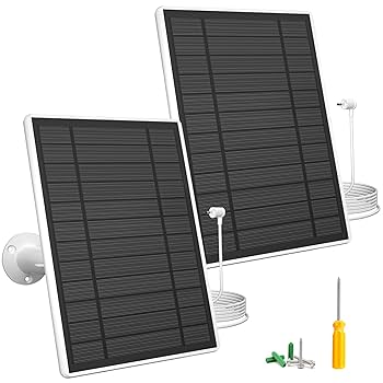 7W Solar Panel Charger for Ring Stick Up Cam Battery