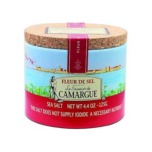 Sal marina Le Saunier de Camargue Fleur De Sel latas de 44onzas