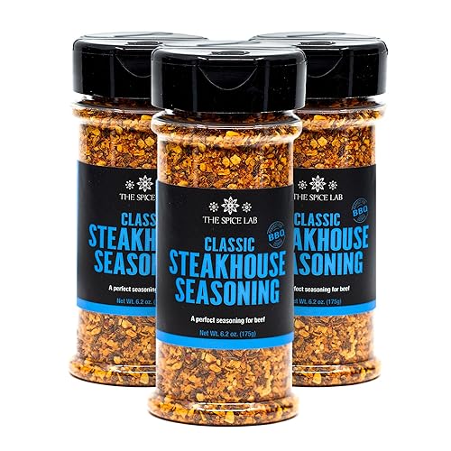 Miniatura 1 de The Spice Lab Condimento clásico para carnes de carne  All-Natural BBQ Grill Dry Rub  Tarro coctelero de 6.2 onzas  Paquete de 3  Premiado  Kosher