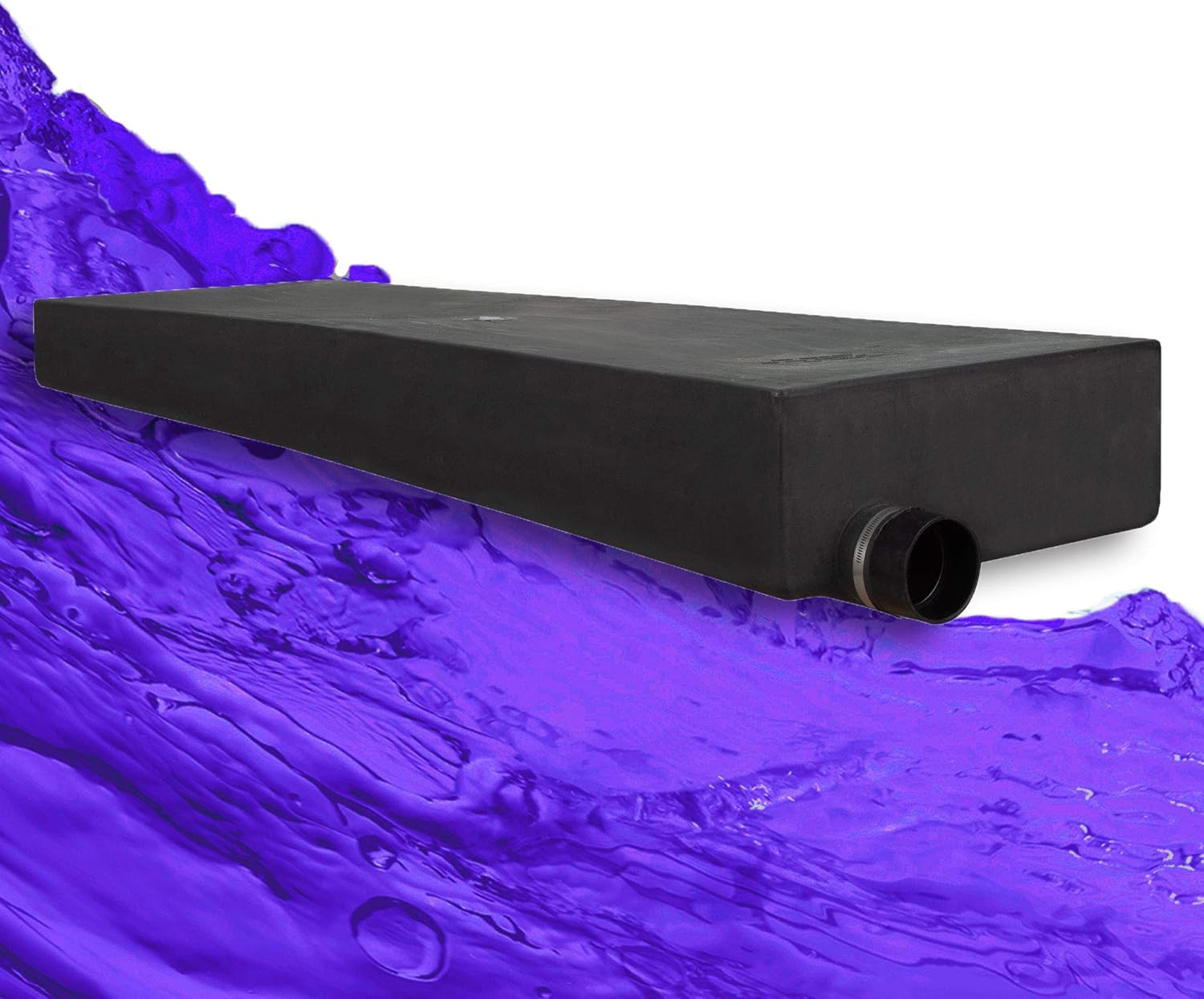 RecPro 42 Gallon RV Holding Tank 66" x 21" x 9" | Black Waste Water | 366H | Made in America