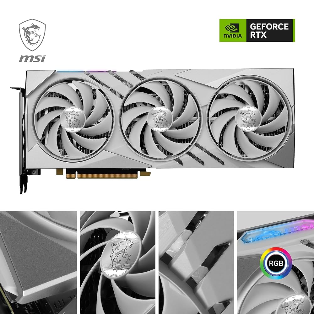 グラフィックボード・グラボ・ビデオカード MSI 4060Ti GAMING X SLIM WHITE 16GB MSI GeForce RTX™ 4060 Ti GAMING X SLIM WHITE 16G
