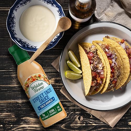 Miniatura 5 de Walden Farms Street Taco Sauce Ranch Aderezo para ensalada, papas fritas, quesadillas, pollo, burritos Tex-Mex y otros aperitivos, botella de 12