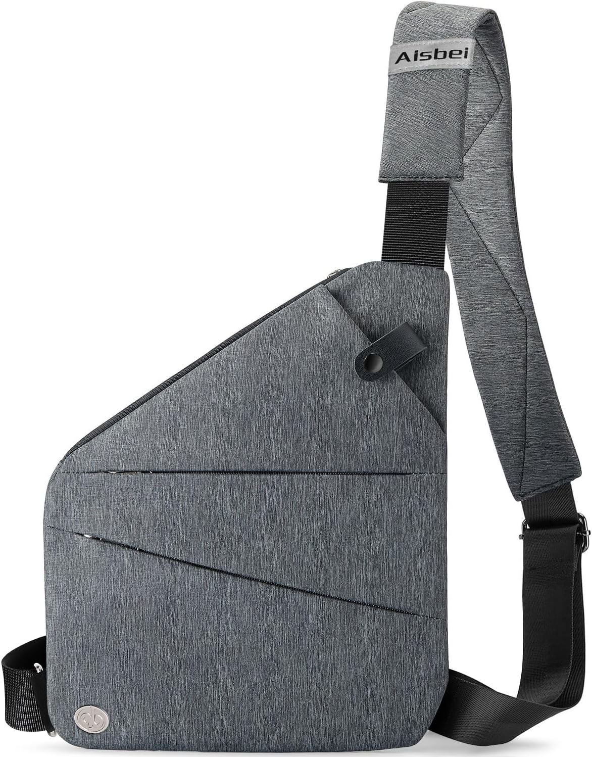 Aisbei Crossbody Bags for Women Men Anti-Theft Sling Bag Lightweight Cross Body Bag Slim Chest Bag for Work Travel