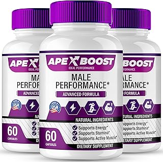ApexBoost Capsules, Official ApexBoost Supplement Pills - Maximum Strength, All Natural Formula for Energy, Stamina and Performance, Premium Apex Boost Health Pills Reviews (3 Pack)