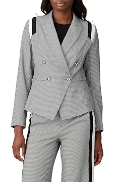 Great Jones Rent The Runway Pre-Loved Plaid Varsity Stripe Blazer