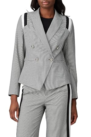 Great Jones Rent The Runway Pre-Loved Plaid Varsity Stripe Blazer