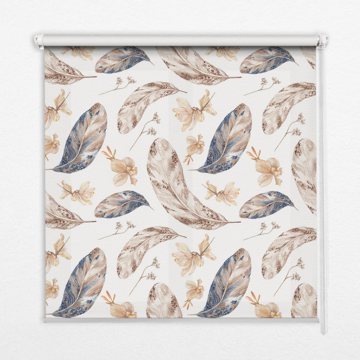Store enrouleur pour les intérieurs 50x50cm perméable tamisant feuilles