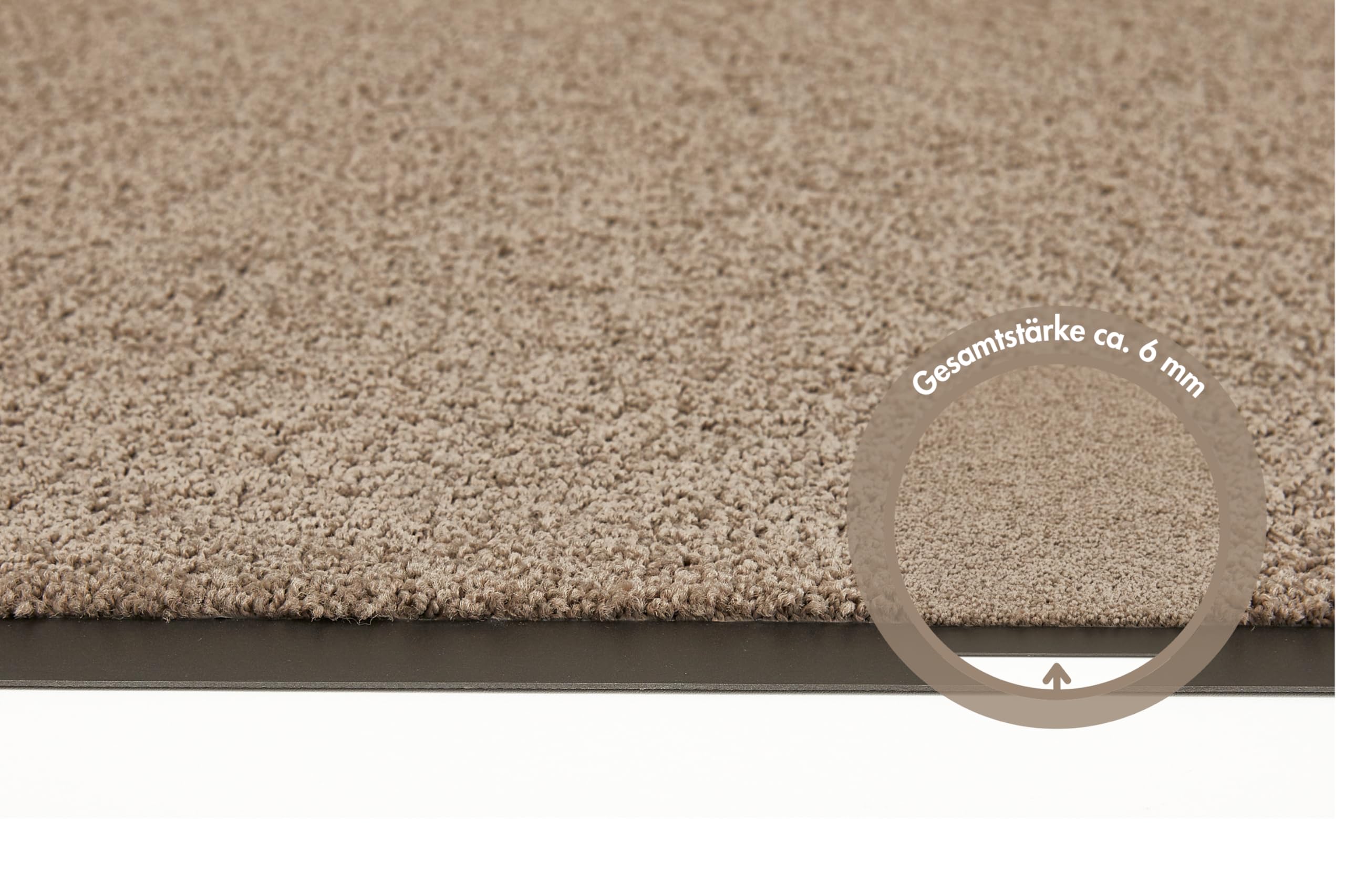 Andiamo Zerbino Elektra - Tappetino Antisporco per l'Ingresso di Casa - Ideale per Interni o Aree Esterne Coperte - 90 x 150 cm Taupe