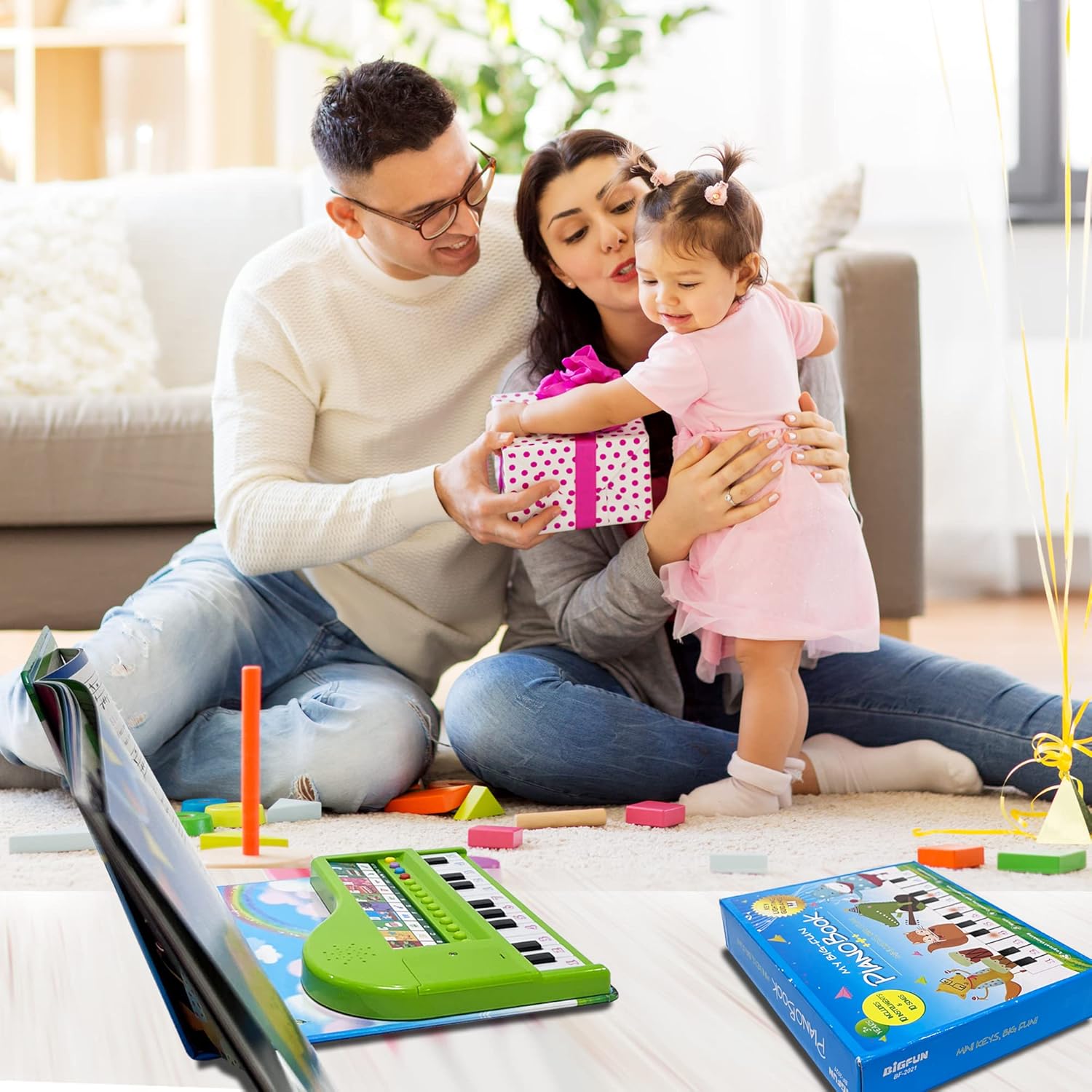 Kids Keyboard Piano Toys with Book - 20 Keys Kids Keyboard Piano Educational Music Toys, Children Gifts & Toddler Toys for 3 4 5 Year Old Boys and Girls