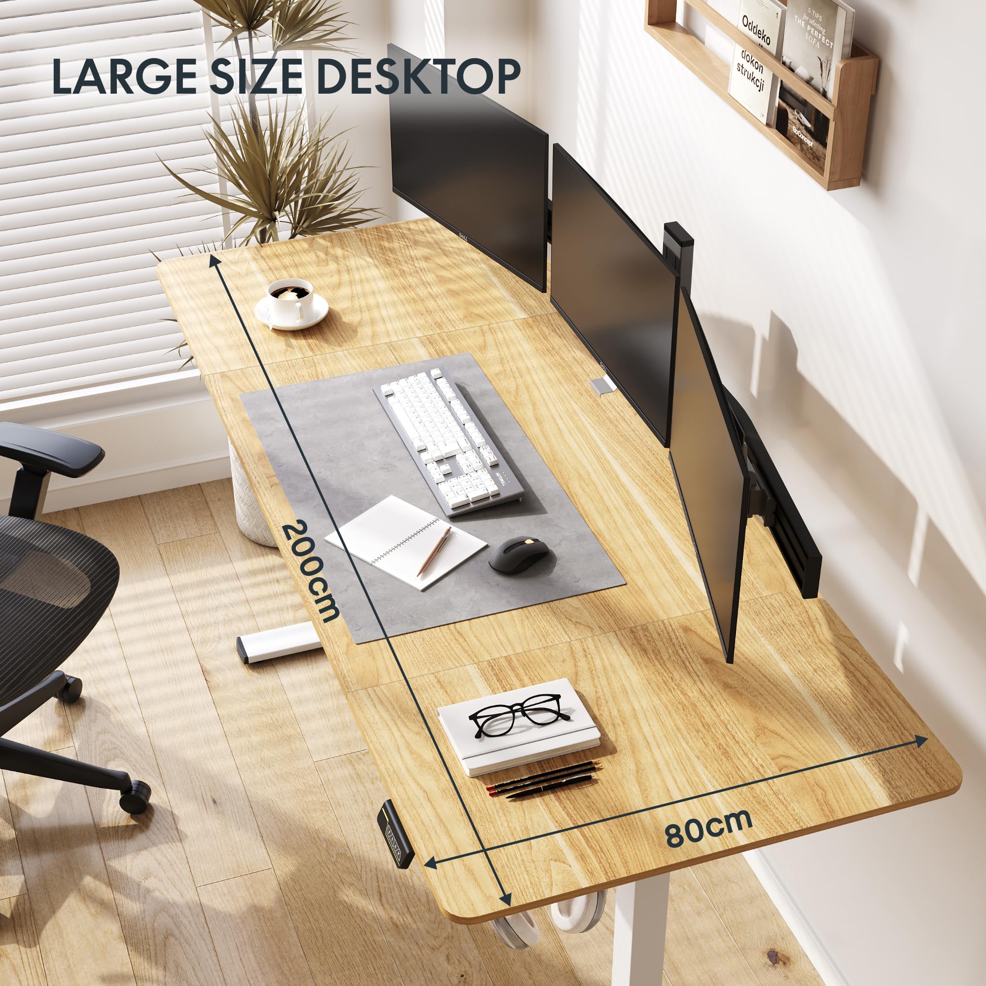 Scrivania Regolabile Scrivania 200 X 80 Standing Desk Scrivania