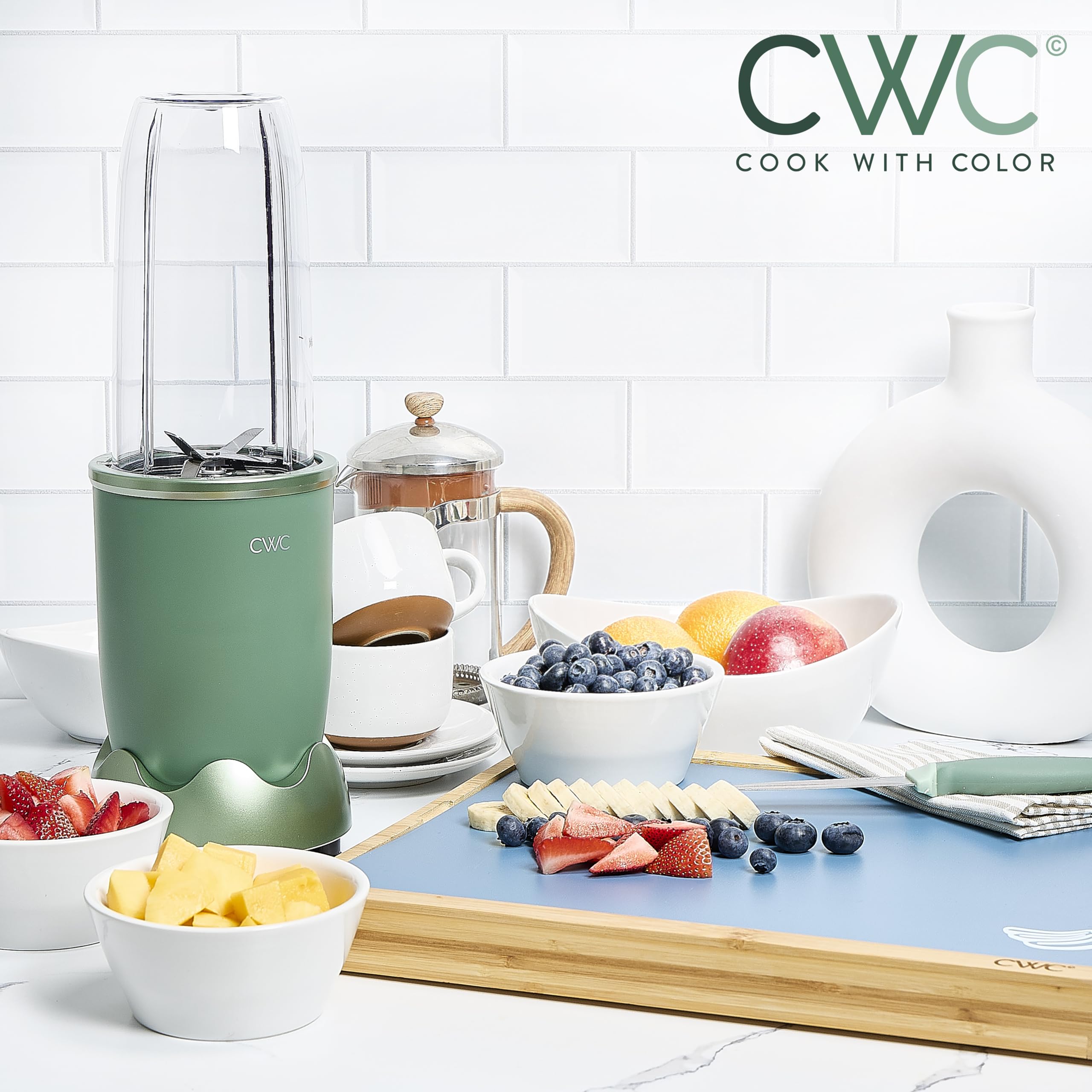 Amazon.com: COOK WITH COLOR Personal Power Blender 600W, 24oz
