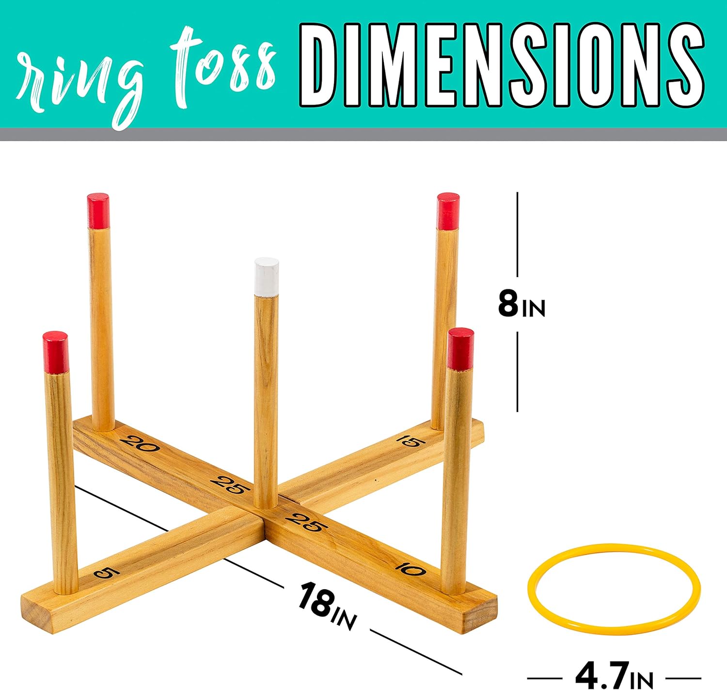 Franklin Sports Wooden Ring Toss : Everything Else