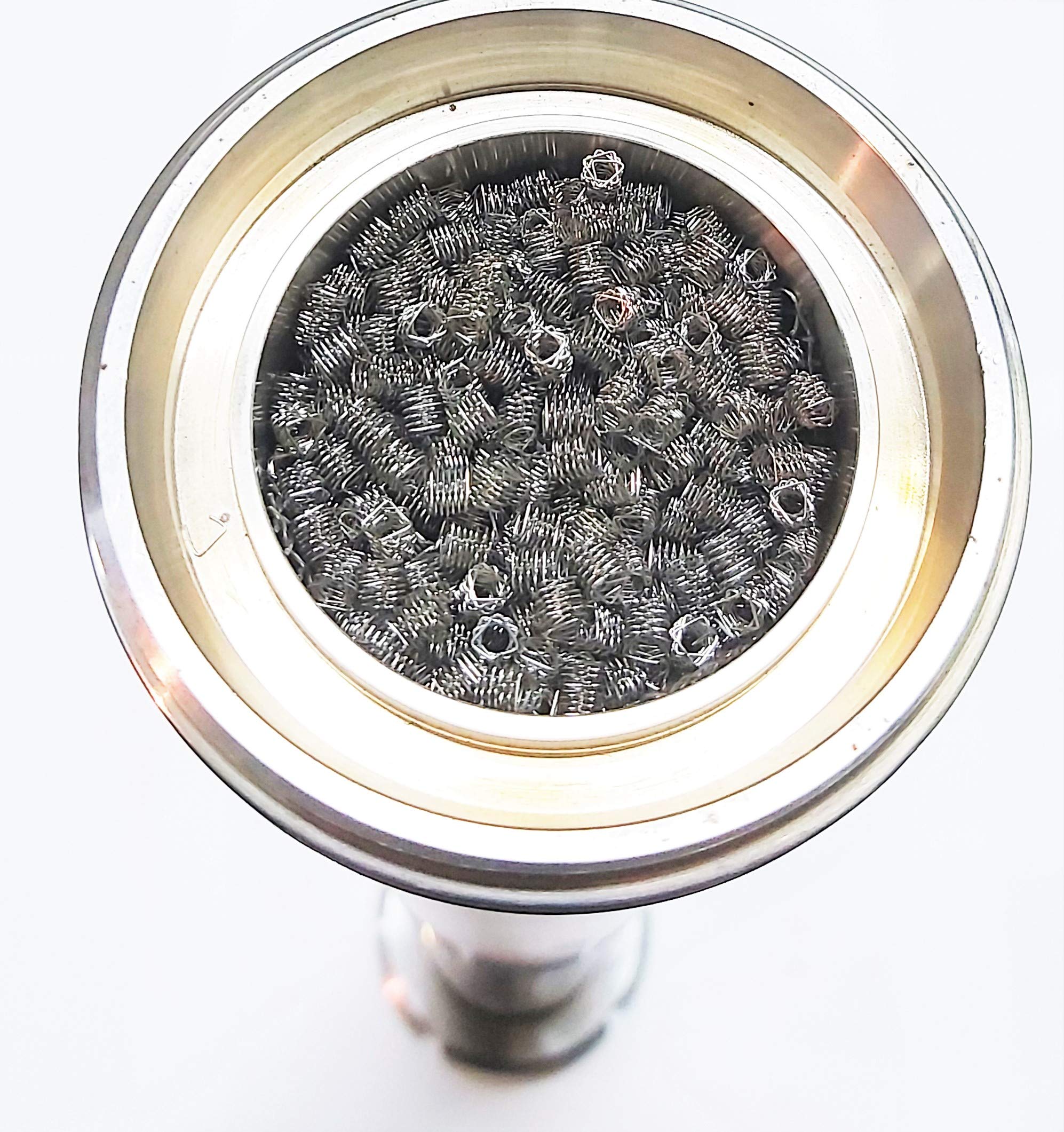 AlcoFermBrew Emballage prismatique en Spirale 1L – Acciaio inossidabile | Spiral Prismatic Packing SPP – Ressorts en Acier Inoxydable pour Colonne de Distillation