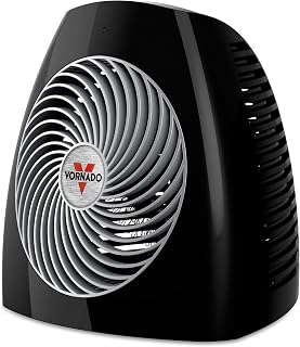 Vornado MVH 2025 Tower Space Heater - Vortex Whole Room Heating, 3 Heat Settings, Adjustable Thermostat, Tip-Over Safety, Black