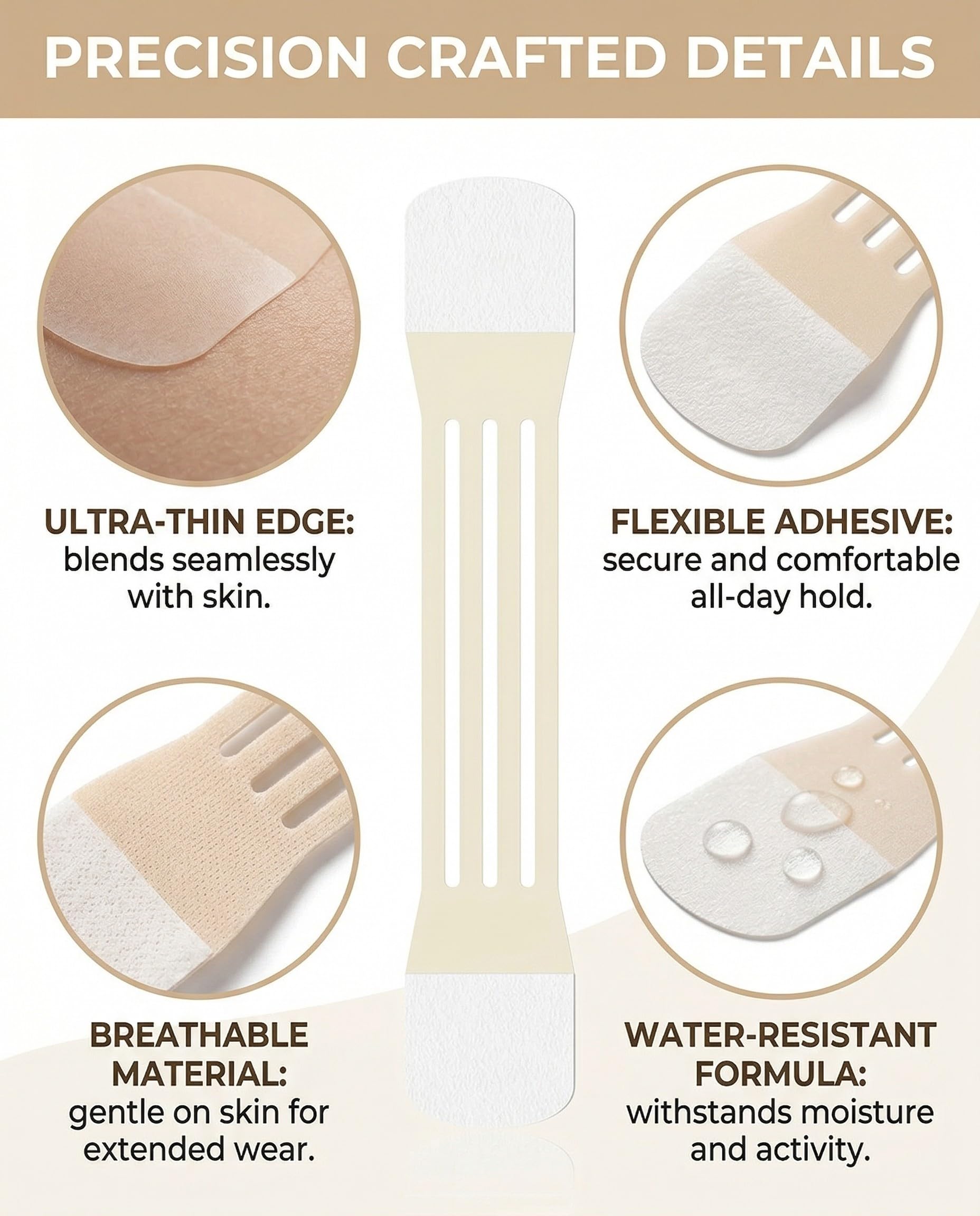 Face Lift Tape invisible con 4 bandas y 20 parches para levantamiento de rostro y cuello. Bandas de levantamiento instantáneo para doble mentón, parche para el cuello, lifting coreano