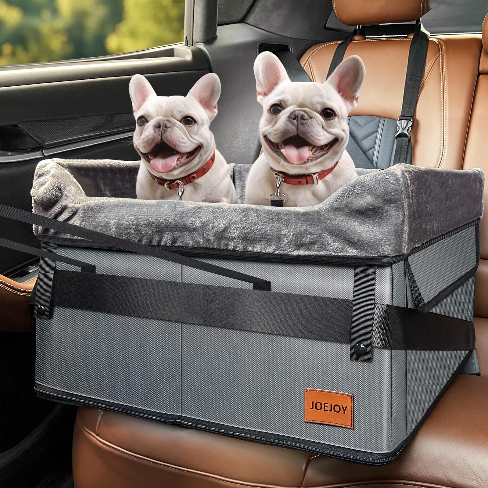 American Kennel Club Pet Booster Seat, Gray Pet Supplies