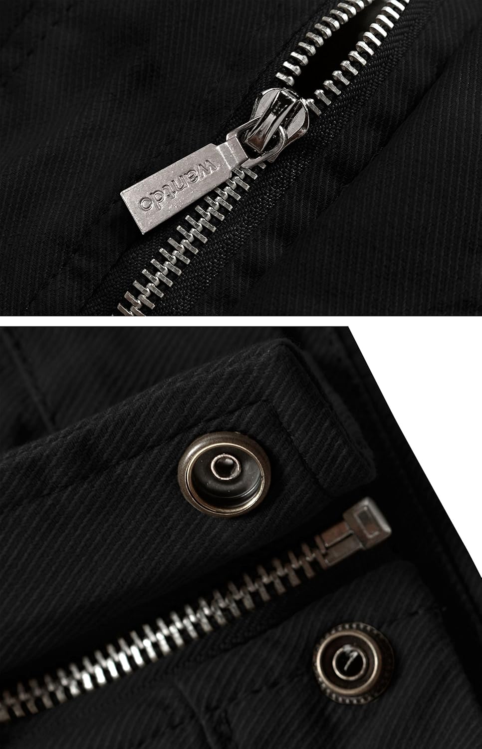 wantdo Men's Cotton Lightweight Jacket Military Jacket Casual Field Coat Windbreaker - Image 6