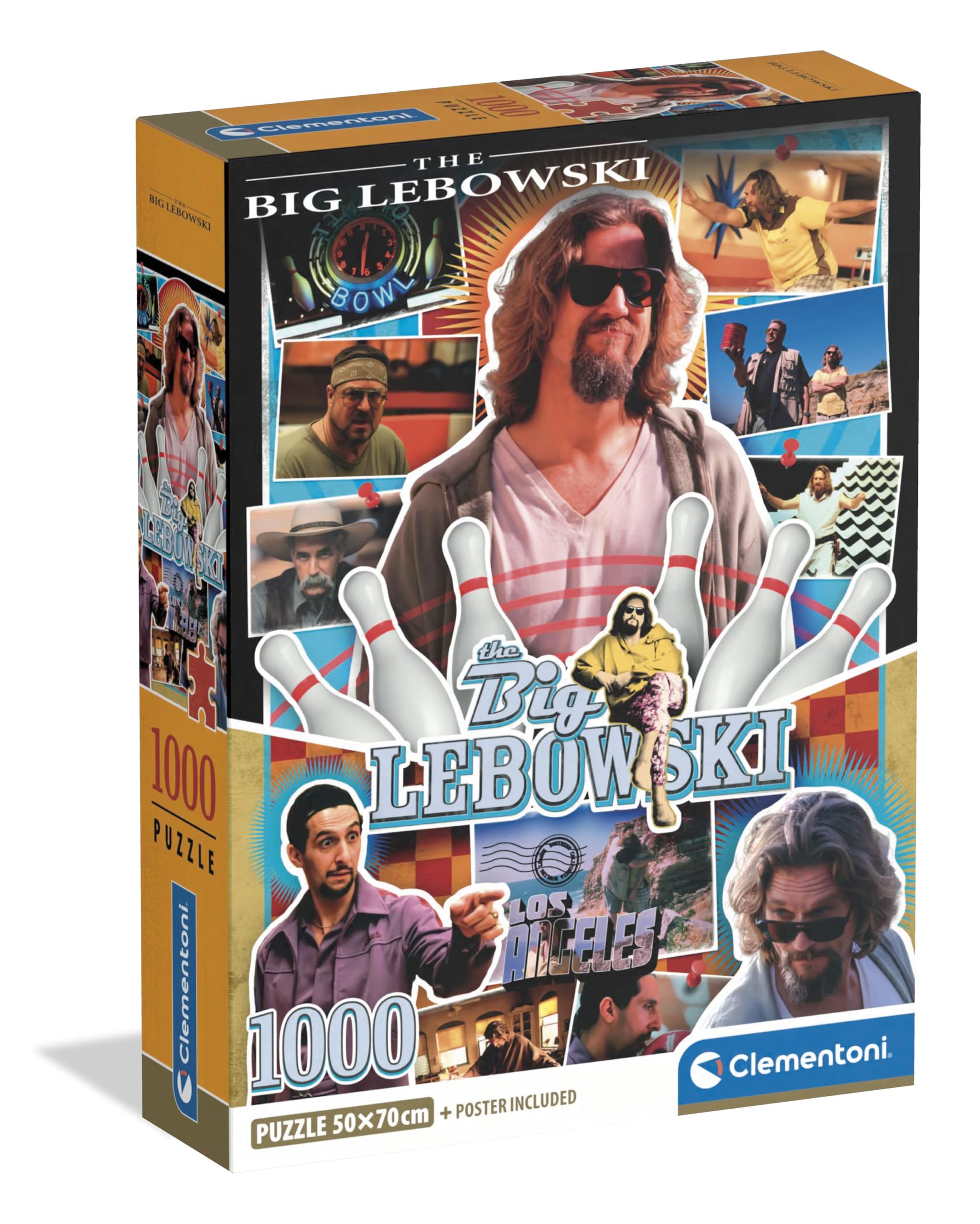 Clementoni The Big Lebowski Puzzle 1000 Teile | Puzzle Erwachsene in 70 x 50 cm - Puzzle Erwachsene anspruchsvoll von Clementoni 37514