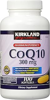 Kirkland Signature COQ10 100 Softgels, 300 mg, 6.4 Ounce