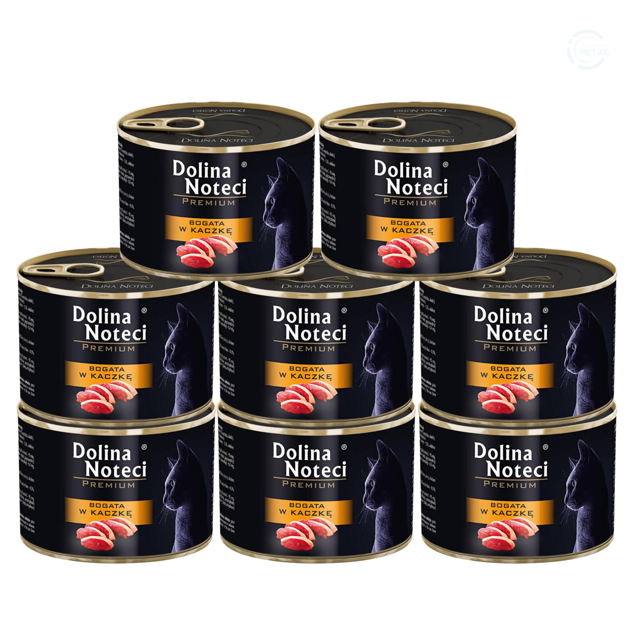 Dolina Noteci Premium Moist & Juicy Wholesome Grain-Free Cat Food - Natural Meat Recipes Enriched with Vitamins & Minerals for Happy, Healthy Cats! (Duck, 8x185g) โ image 1