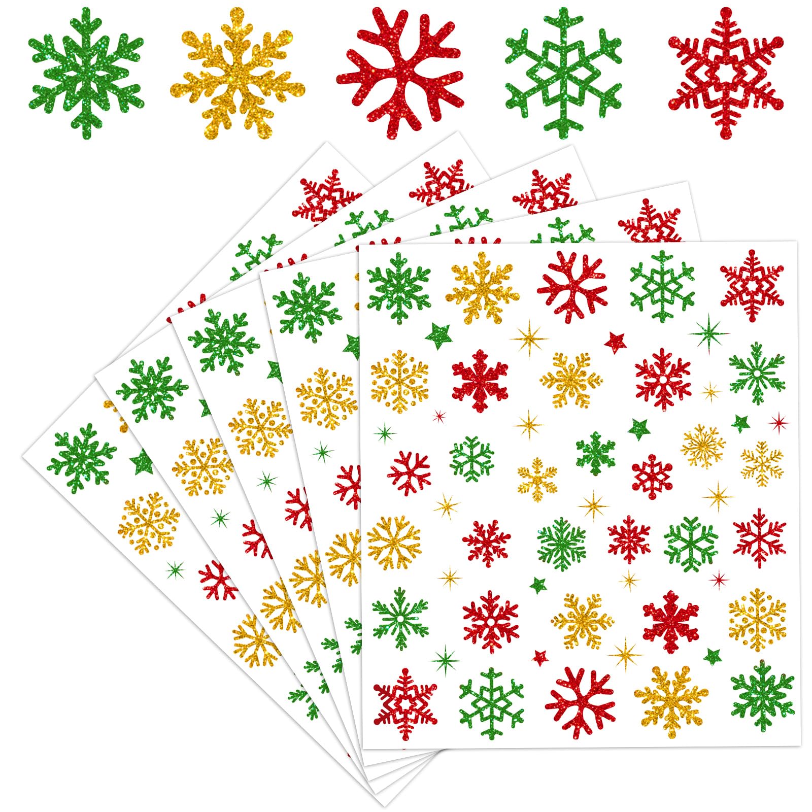 Autocollants de Noël à paillettes pour embellir vos cadeaux de fin d'année et vos cartes