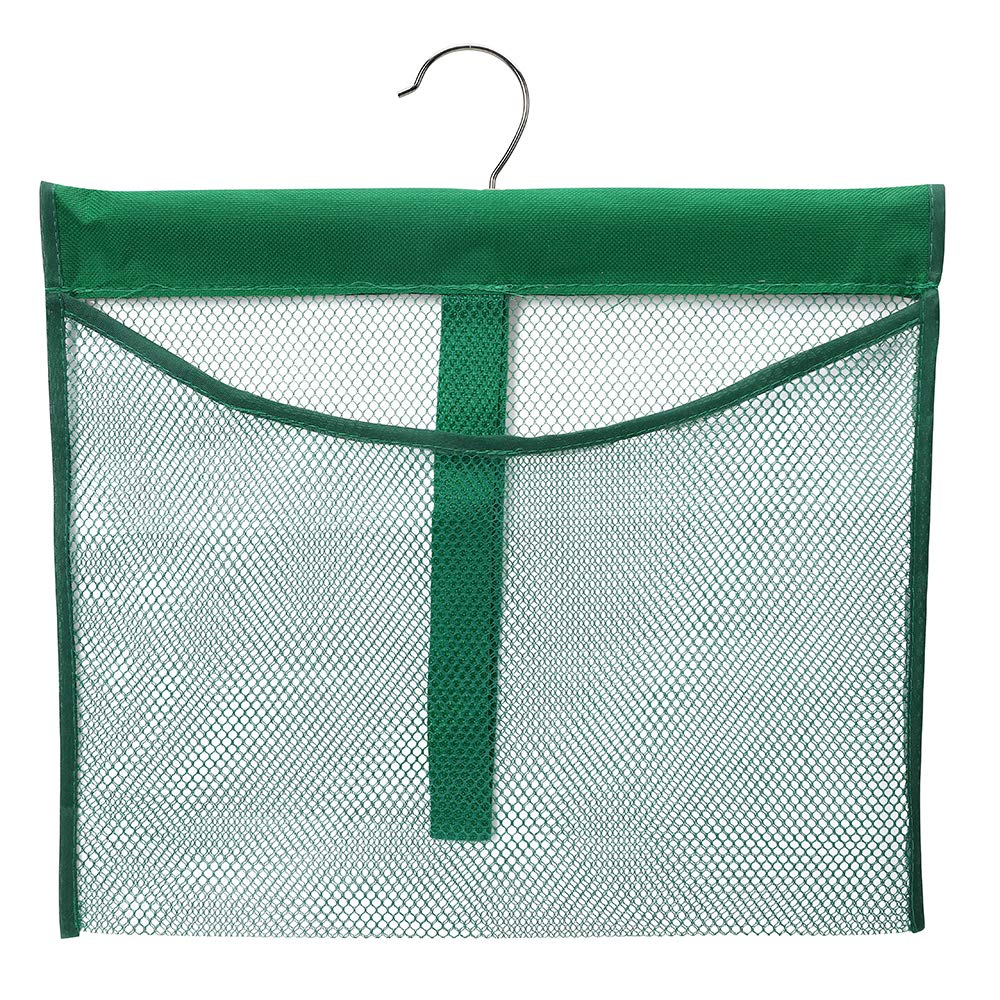 Dearjana Portable Mesh Pocket with Rotatable Hanger Quick Dry Serial Type Bath Storage Organizers for Travel Camper RV