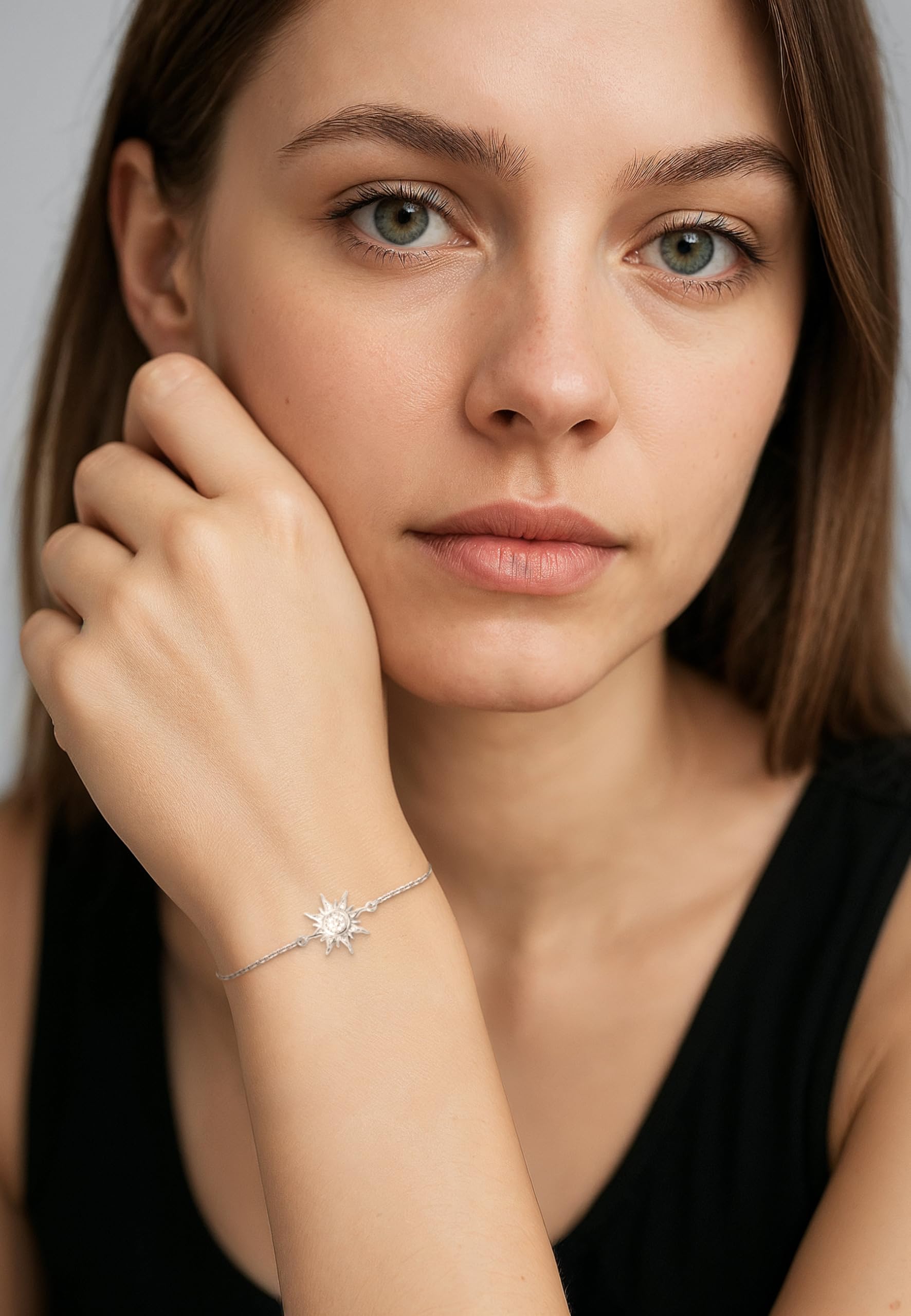 SOFIA MILANI - Bracciale da donna in argento 925 – con zirconi – ciondolo a forma di stella