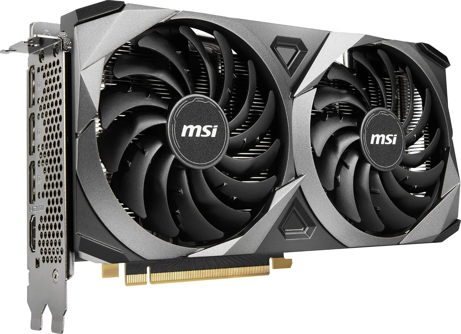 MSI Gaming GeForce RTX 3060 Ti LHR 8GB GDRR6X, Boost Clock: 1695 MHz, 256-Bit, HDMI/DP, Nvlink, Torx Fan 3, Ampere Architecture OC Graphics Card (RTX 3060 TI Ventus 2X 8GD6X OC)