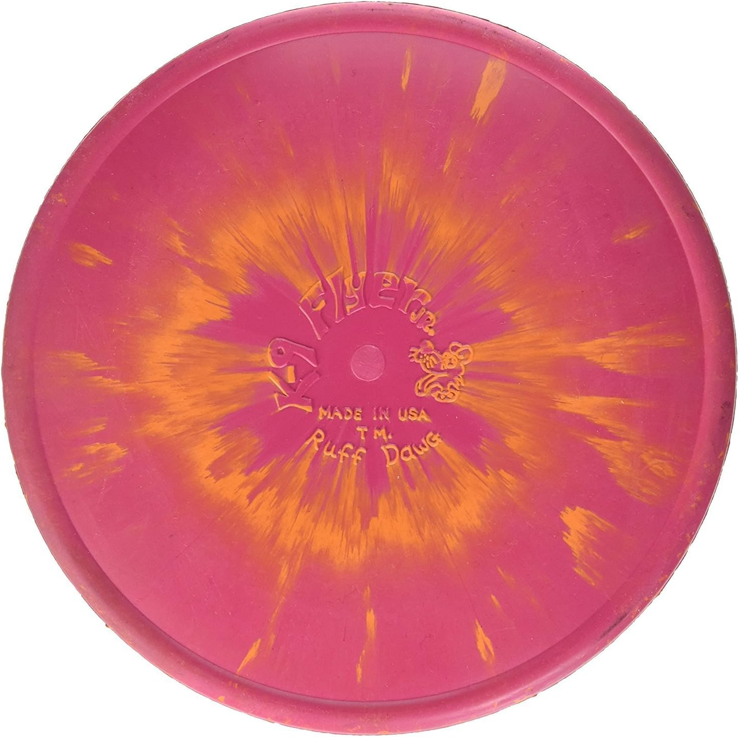 Ruff Dawg K9 FlyerJR – Durable, Flexible Flying Disc Dog Toy for Fetch – Safe for Teeth & Gums – High-Visibility Neon Colors – Ideal for Outdoor Play & Exercise