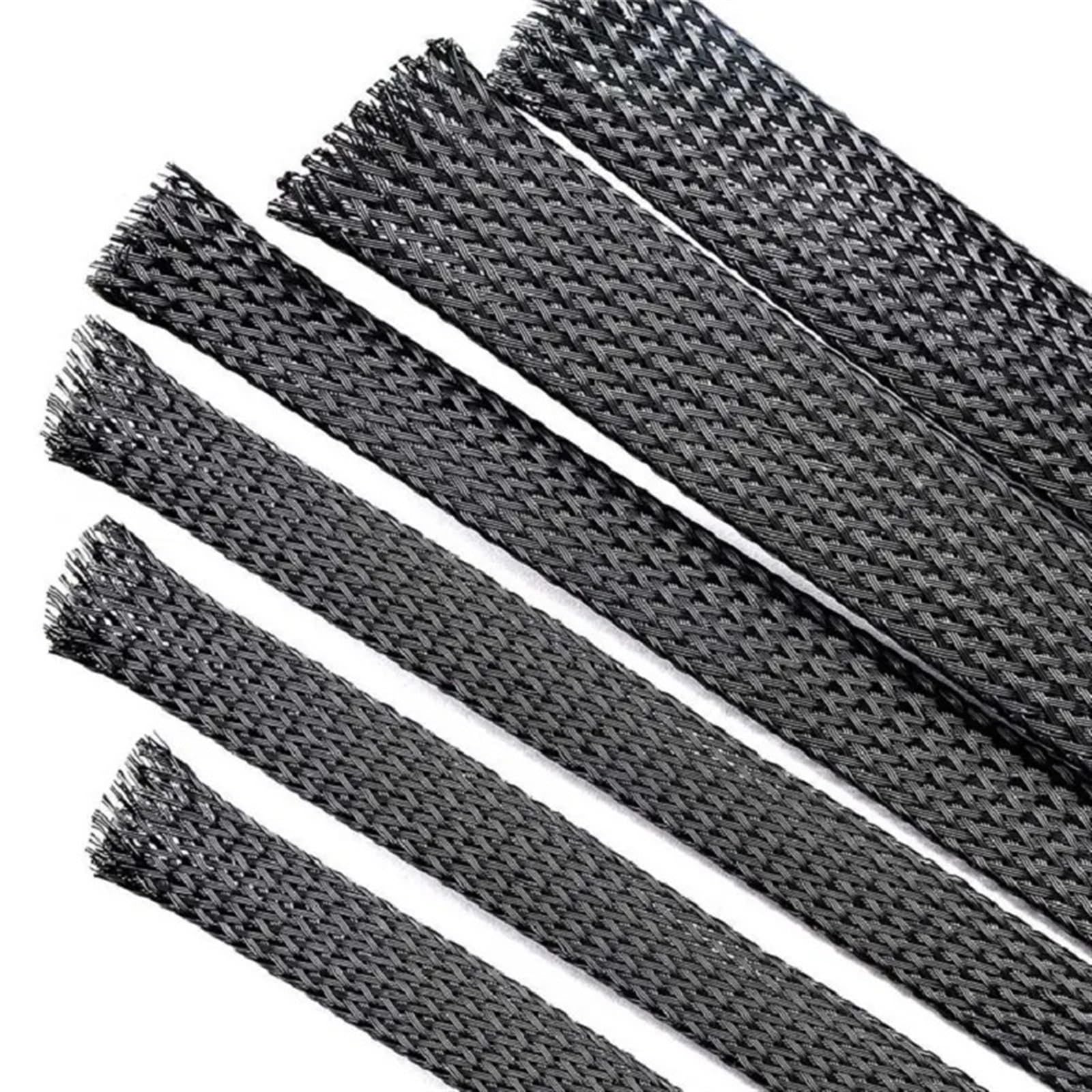 Espiral Envoltura Insulated Braid Tight Mesh Tube 1 Meter 10 Meters Black Nylon 1mm to 100mm Expandable Wrapping Cable Sleeve Wire Sleeving Spiral Tubería Cubrir (Size : 80mm Inside Diameter, Color