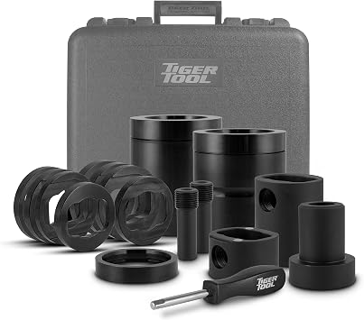 Tiger Tool Pin and Bushing Adapter 15013, to be Used with the Pin & Bushing Starter Kit for Heavy Duty Semi Trucks & Equipment, Adapter Tool for Removing Pins & Bushings